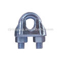 malleable wire rope clip type U.S type are high quality electro-galvanized Wire Rope Accessories
